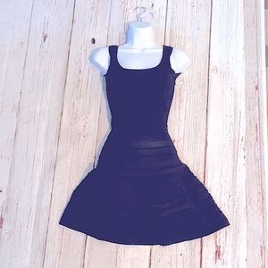 Maje ribbed stretch jersey little black dress XS/S